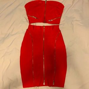 Bodycon two piece dress